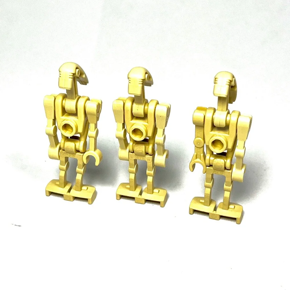 LEGO Star Wars Battle Droid Minifigures Tan B1 Droid Lot of 3 sw0001c
